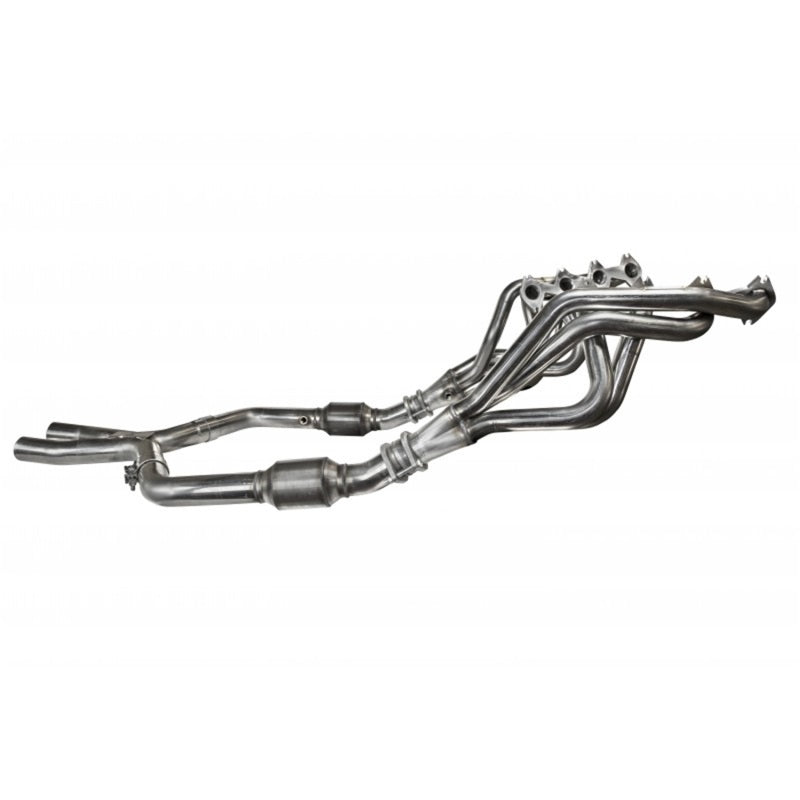 Kooks 05-10 Ford Mustang GT Manual 1 5/8in x 2 1/2in SS Long Tube Headers and OEM Catted SS X Pipe.