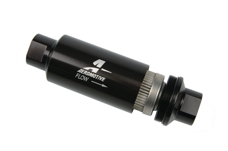 Aeromotive In-Line Filter - AN-10 - Black - 100 Micron.