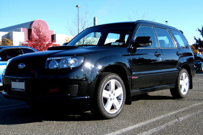Rally Armor 2003-2008 Subaru Forester UR Black Mud Flap w/ Red Logo.