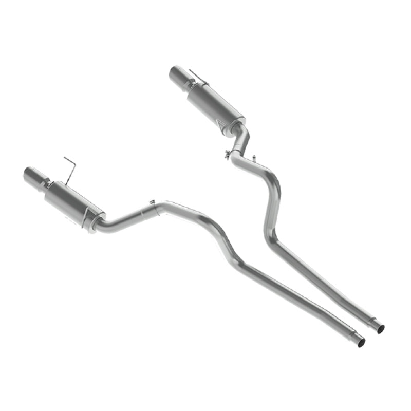 MBRP 05-09 Ford Shelby GT500 / GT Dual Split Rear Street Version 4in Tips T409 Exhaust System.