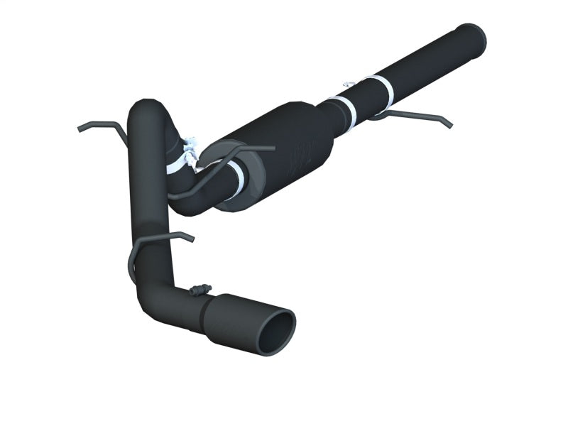 MBRP 14-17 Chevrolet Silverado 1500 4.3/5.3L 3in Cat Back Single Side Exit Black Exhaust.