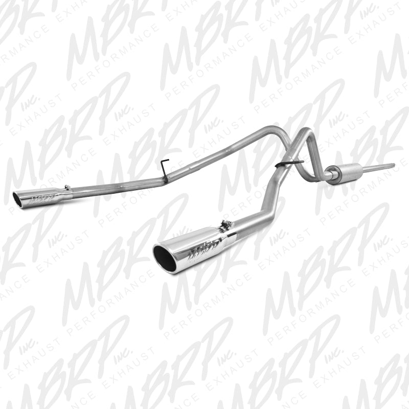 MBRP 2004-2008 Ford F150 4.6/5.4L EC/CC-SB Cat Back Dual Split Rear.