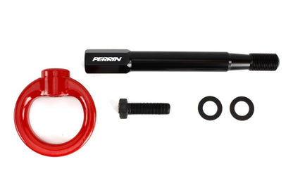 Perrin Tow Hook Kit - Front 13-18 Subaru Forester - Red.
