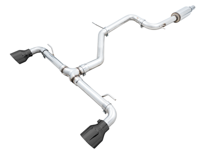 AWE Tuning Track Catback Edition Exhaust - Diamond Black Tips | 3020-33658