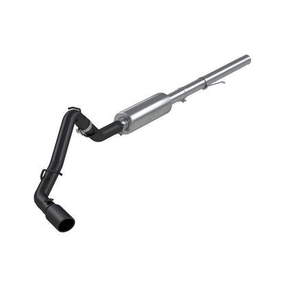 MBRP 14-17 Chevrolet Silverado 1500 4.3/5.3L 3in Cat Back Single Side Exit Black Exhaust.