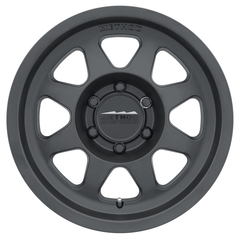 Method MR701 17x9 -12mm Offset 6x5.5 106.25mm CB Matte Black Wheel.