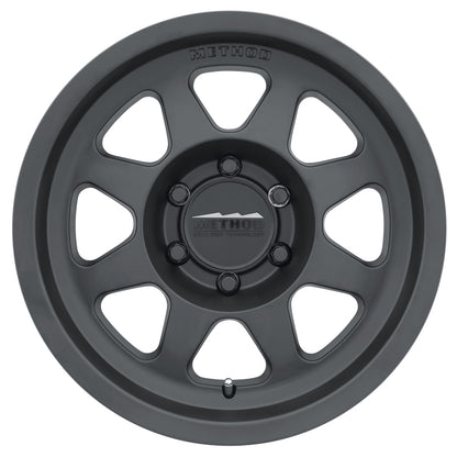 Method MR701 17x9 -12mm Offset 6x5.5 106.25mm CB Matte Black Wheel.