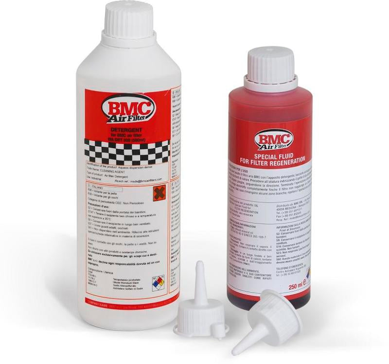 BMC Complete Filter Washing Kit - 500ml Detergent & 250ml Oil Bottle.