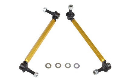 Whiteline 05+ Mustang Coupe 8cyl (Inc Shelby GT/ GT500) Front Swaybar Link Kit H/Duty Adj Steel Ball.