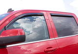 AVS 16-18 Nissan Titan XD Crew Cab Ventvisor In-Channel Front & Rear Window Deflectors 4pc - Smoke.