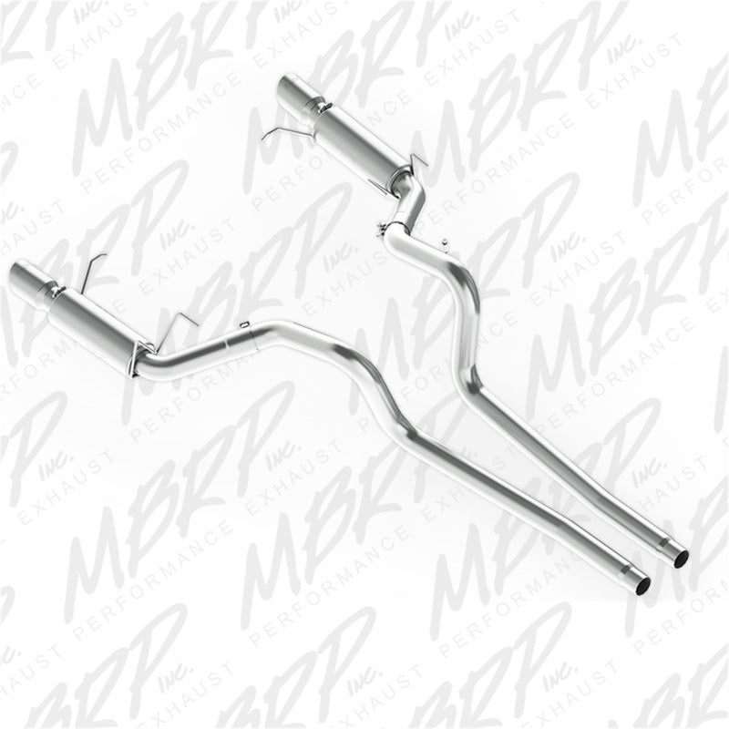 MBRP 11-14 Ford Mustang GT 5.0L Dual Split Rear Race Version AL 3in Cat Back Exhaust System.