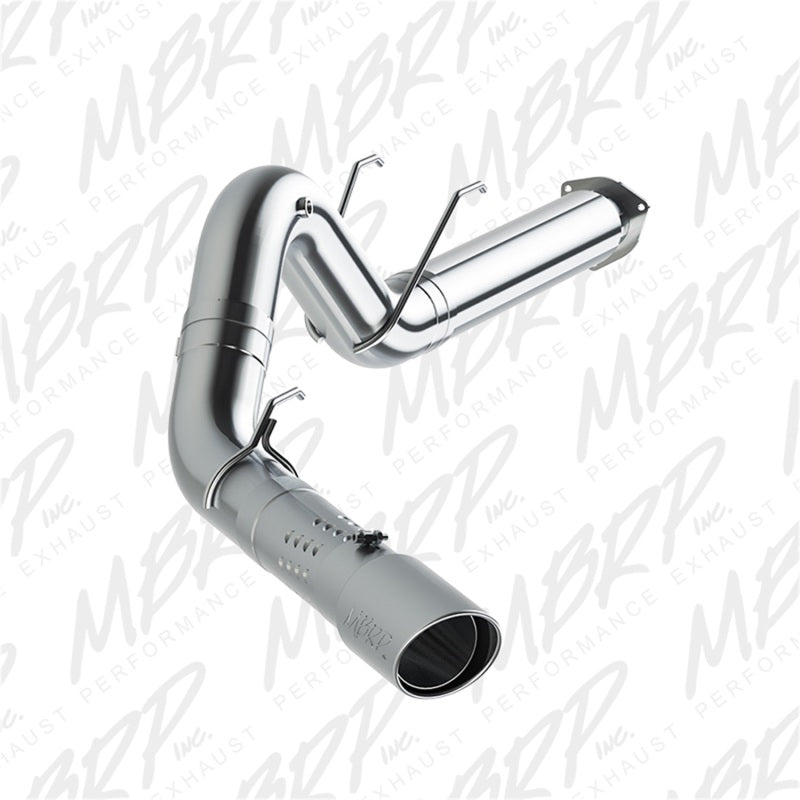 MBRP 17-19 Ford F-250/350/450 6.7L Ex. Reg Cab 5in Filter Back Single Tip T409 Exhaust System.