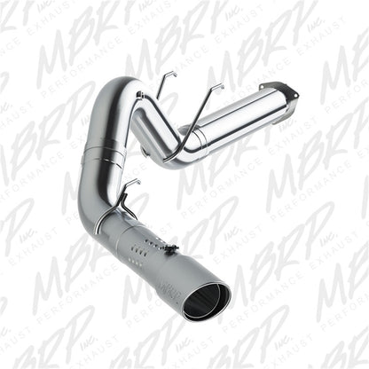 MBRP 17-19 Ford F-250/350/450 6.7L Ex. Reg Cab 5in Filter Back Single Tip T409 Exhaust System.