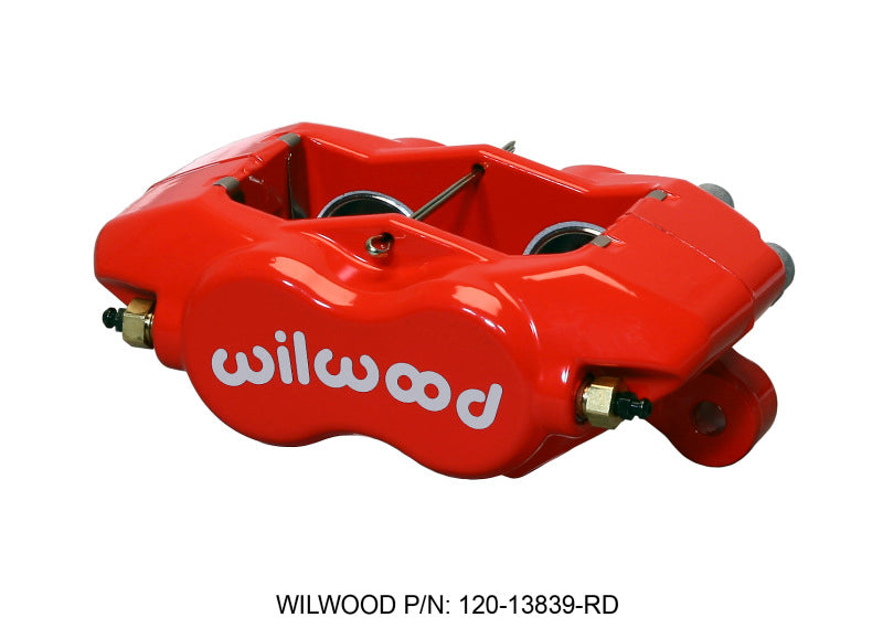 Wilwood Caliper-Forged DynaliteI-Red 1.38in Pistons .81in Disc.
