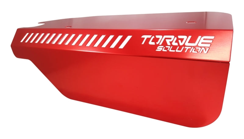 Torque Solution Engine Pulley Cover 2015+ Subaru WRX/2014+ Forester XT - Red.