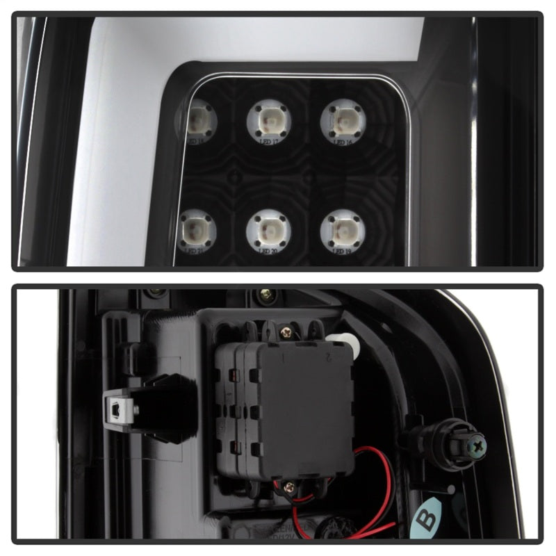 Spyder Chevy Colorado 2015-2017 Light Bar LED Tail Lights - Black ALT-YD-CCO15-LED-BK.
