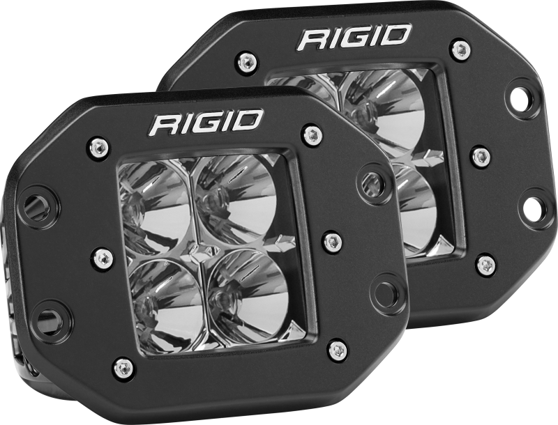 Rigid Industries Dually - Flush Mount - Flood - Set of 2.