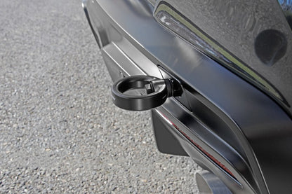 Perrin 2020 Toyota Supra Tow Hook Kit (Rear) - Black.
