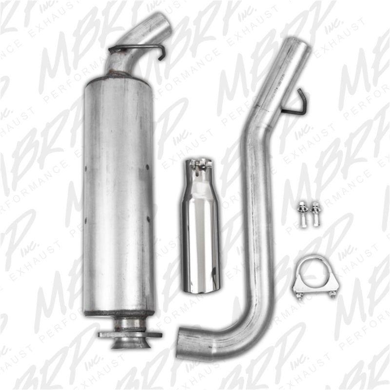 MBRP 2000-2006 Jeep Wrangler (JK) Inline-4 2.5L Inline-6 4.0L Cat Back Single Side.