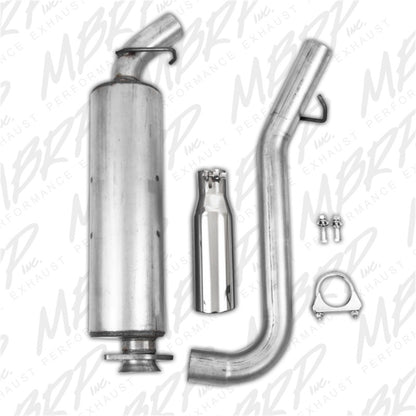 MBRP 2000-2006 Jeep Wrangler (JK) Inline-4 2.5L Inline-6 4.0L Cat Back Single Side.