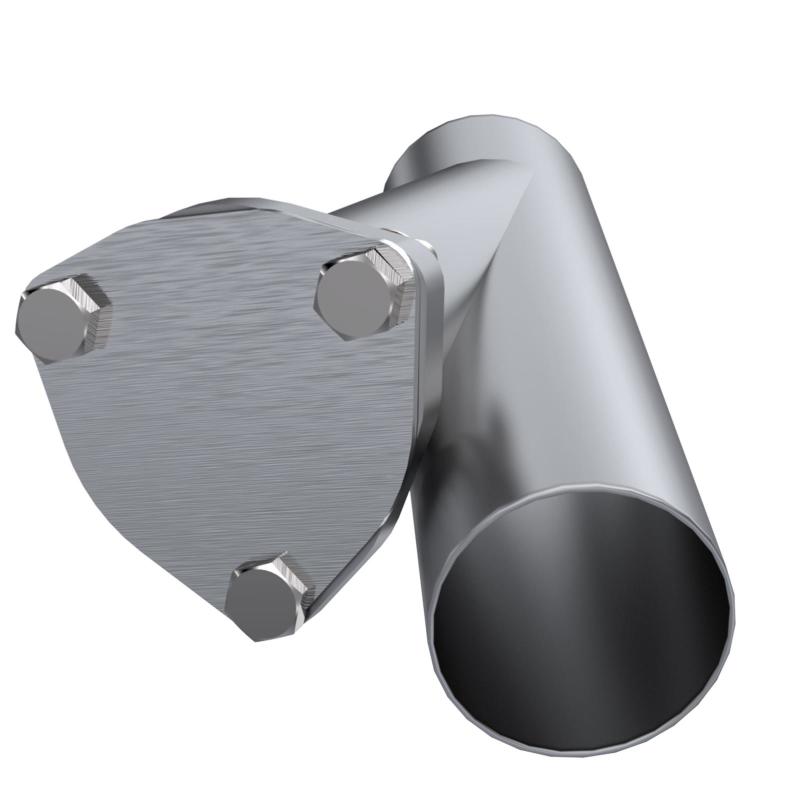 QTP 2.5in Weld-On QTEC Exhaust Cutout Y-Pipe.