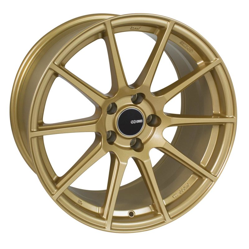 Enkei TS10 18x8.5 5x114.3 50mm Offset 72.6mm Bore Gold Wheel.