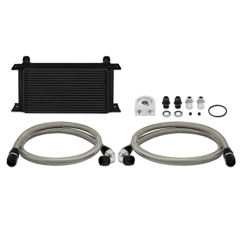 Mishimoto Universal 19 Row Oil Cooler Kit - Black.