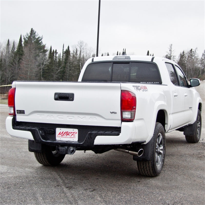 MBRP 2016 Toyota Tacoma 3.5L Cat Back Single Side Exit Aluminized Exhaust System.