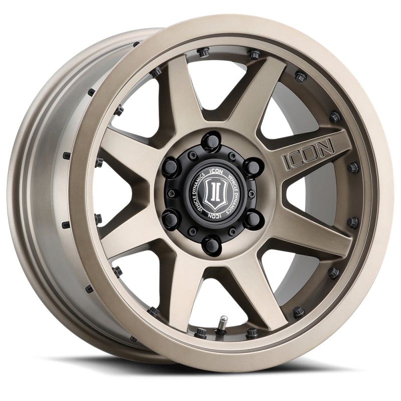 ICON Rebound Pro 17x8.5 5x5 -6mm Offset 4.5in BS 71.5mm Bore Bronze Wheel.