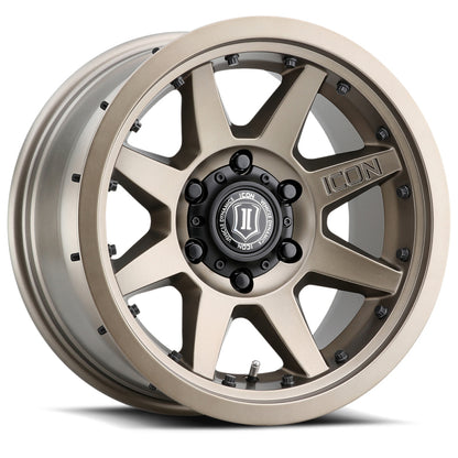 ICON Rebound Pro 17x8.5 6x5.5 0mm Offset 4.75in BS 106.1mm Bore Bronze Wheel.