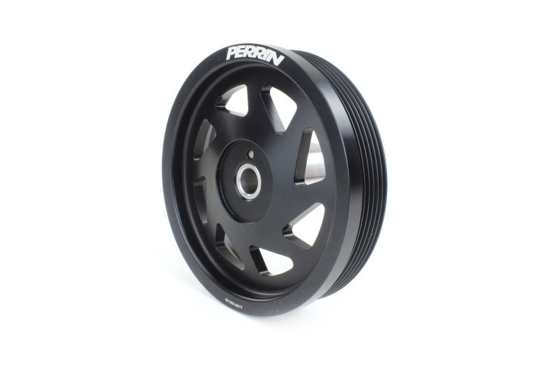 Perrin 18-22 Subaru Crosstrek / 19-22 Ascent Lightweight Crank Pulley (FA/FB Eng w/Small Hub) - Blk.