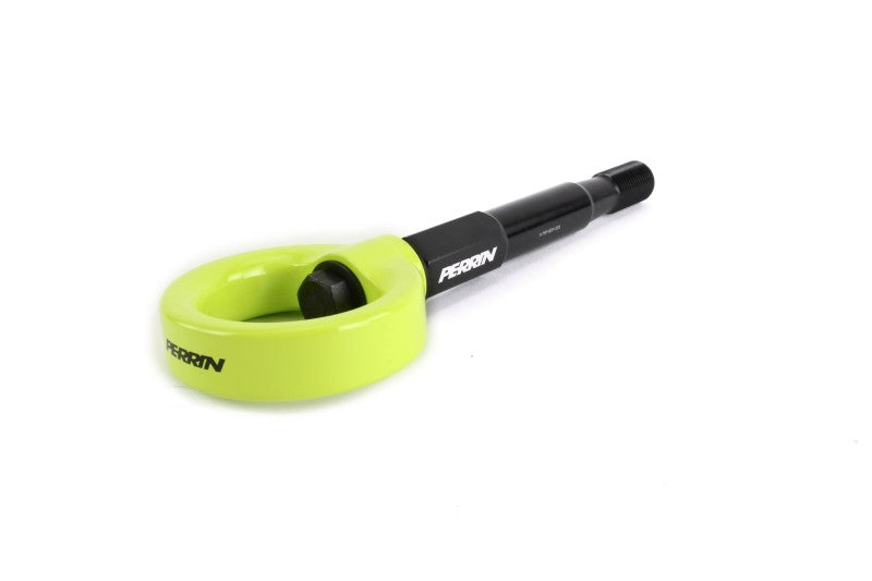 Perrin 15-17 Subaru WRX/STI Tow Hook Kit (Front) - Neon Yellow.