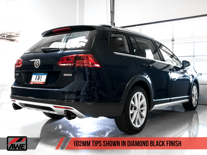 AWE Tuning Touring Catback Exhaust - Diamond Black Tips | 3015-33098