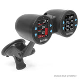 Banks Power Dual Gauge Pod Suction Mount For iDash 1.8 And 52mm Gauges.