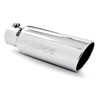 MBRP Universal Tip 6in OD Rolled End 4in Inlet 18in Length T304.