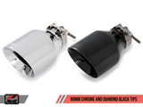 AWE Tuning Audi B9 S5 Sportback Track Edition Exhaust - Non-Resonated (Black 90mm Tips)