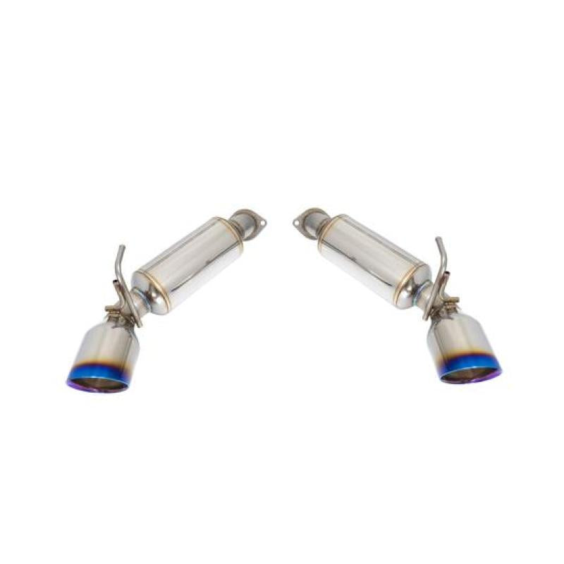 Remark 09-19 Nissan 370z Axle Back Exhaust w/Burnt Stainless Double Wall Tip.