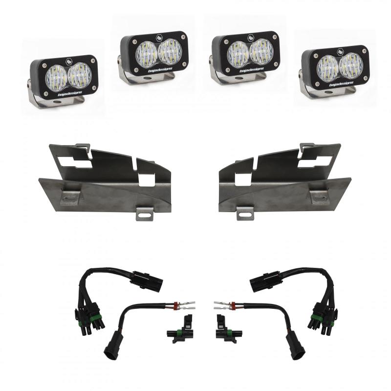 Baja Designs 2019+ Dodge Ram Rebel 1500 S2 Dual Fog Pocket Kit.