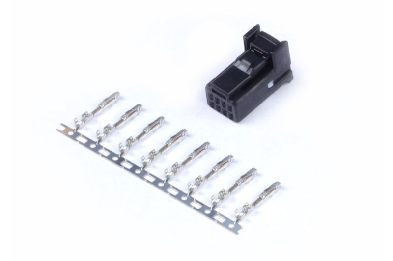 Haltech 8 Pin TYCO Black Plug & Pins.