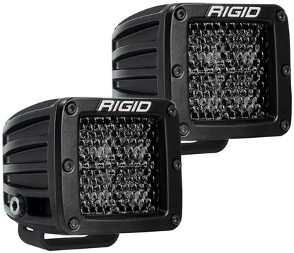 Rigid Industries D Series PRO Midnight Edition - Spot - Diffused - Pair.