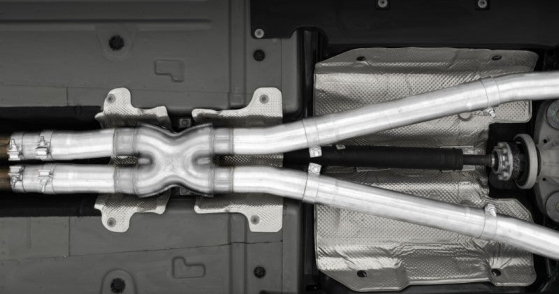MBRP 15-Up Challenger 5.7 / 17-Up 6.2L/6.4L 3in Race Series Cat-Back w/ Quad Tips T304 Exhaust.
