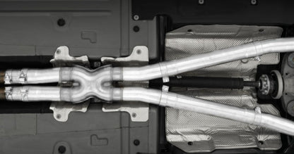 MBRP 15-Up Challenger 5.7 / 17-Up 6.2L/6.4L 3in Race Series Cat-Back w/ Quad Tips T304 Exhaust.