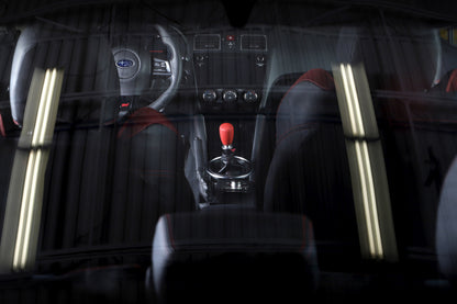 GrimmSpeed Shift Knob Stainless Steel - Subaru 5 Speed and 6 Speed Manual Transmission - Red.