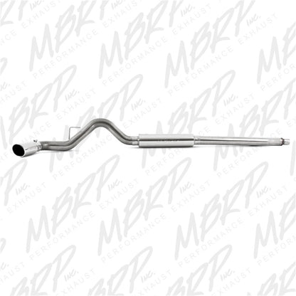 MBRP 11-13 Ford F-250/350/450 6.2L V8 Gas 4in Cat Back Single Side T409 Exhaust System.