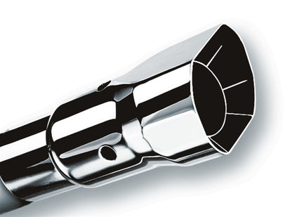 Borla Universal Polished Tip Single Square Angle-Cut Intercooled (inlet 2 1/4in. Outlet 2 1/2 x 2 3/.