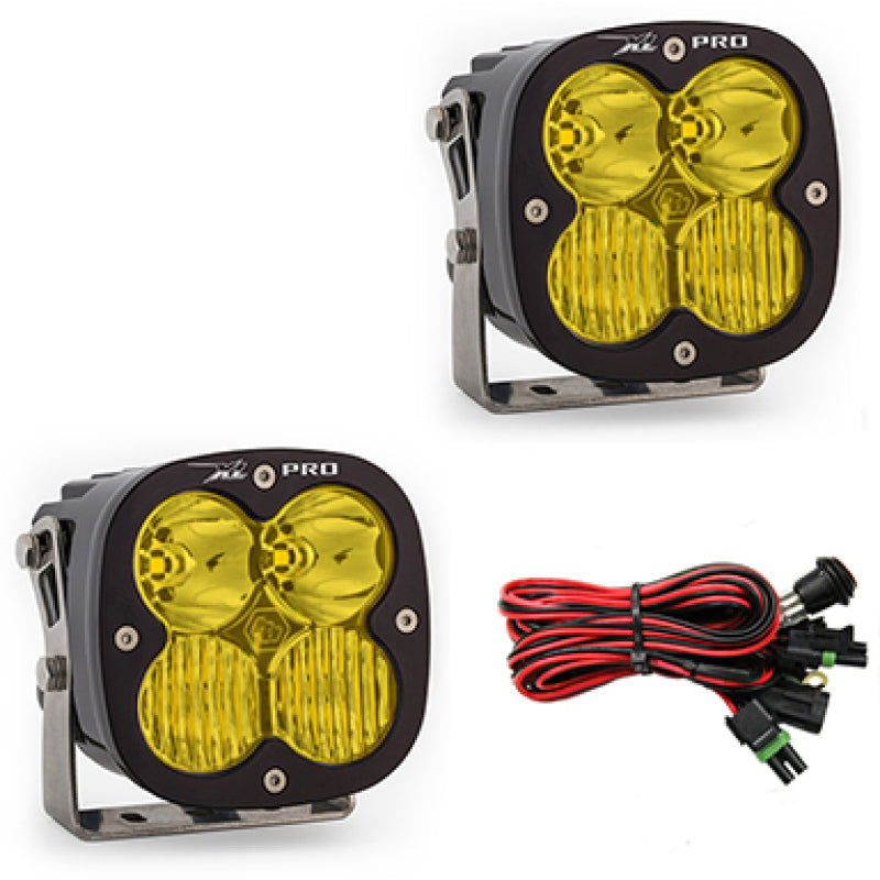 Baja Designs XL Pro Series Driving Combo Pattern Pair LED Light Pods - Amber.