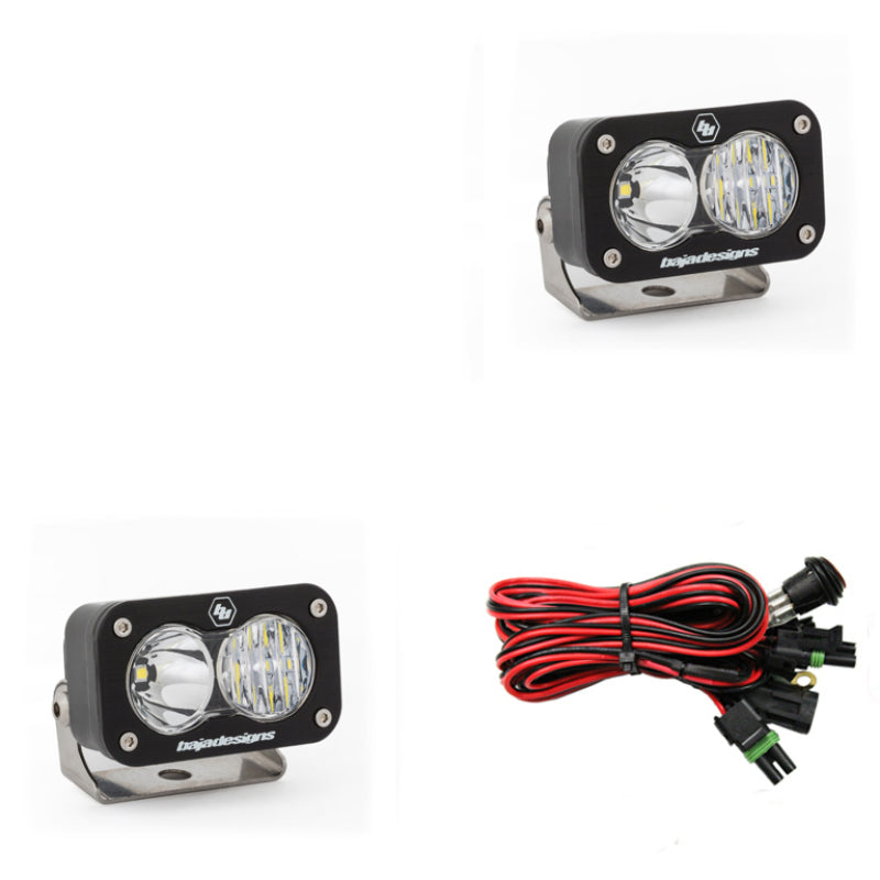 Baja Designs S2 Sport Driving Combo Pattern Pair LED Work Light - Clear.