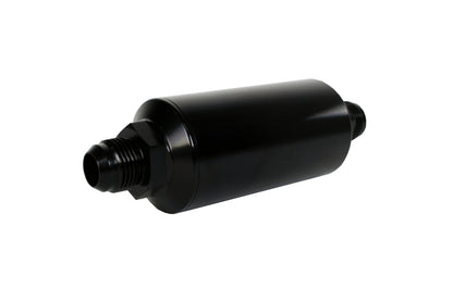 Aeromotive In-Line Filter - AN -10 size Male - 10 Micron Microglass Element - Bright-Dip Black.