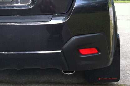 Rally Armor 13+ Subaru XV Crosstrek Black Mud Flap w/ Red Logo.