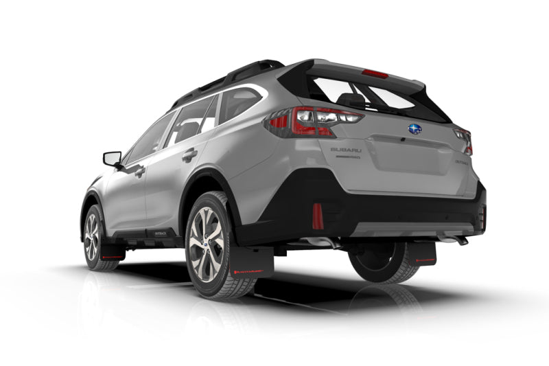 Rally Armor 20+ Subaru Outback UR Red Mud Flap w/ White Logo.